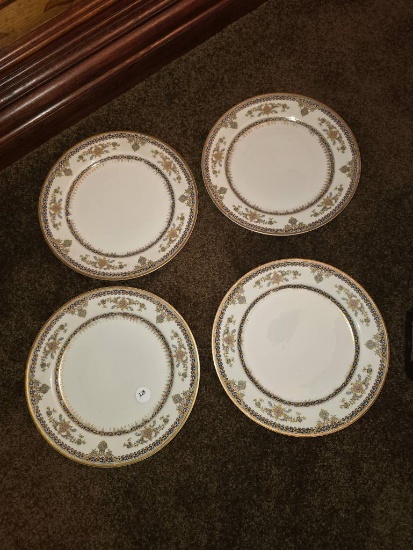 4 Haviland & Co. Limoges 8 1/2 Plates,