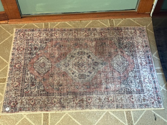 Rectangular Area Rug, Measures Approximately 36 in x 24 in