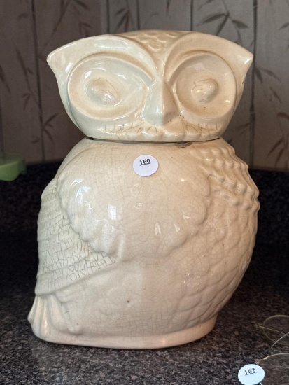 Ceramic Owl-Shaped Container, , 10.5 Inches Tall