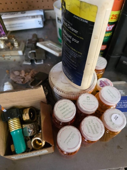 Hardware Lot with Nails, Fittings, and Tools