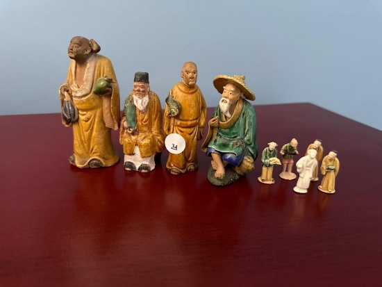 9 Assorted Miniature Figurines,