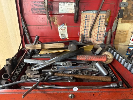 Lot of Assorted Tools to Include Hammers, Wrenches, and Sockets