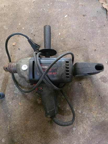 Sears Craftsman 1/2-Inch Drill, Variable Speed, 3/8 HP
