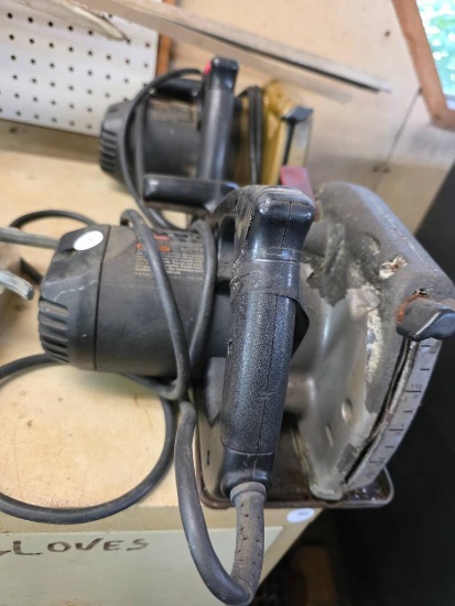 Lot of Miscellaneous Items Including 2 Circular Saws and Tools