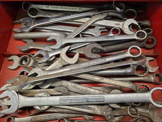 Assorted Metal Wrenches in Various Sizes