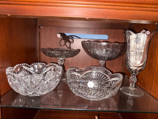 Glass Items to Include Multiple Bowls and Vases,