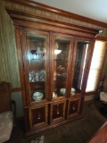 China Cabinet, 52L x 79 7/8H, Contents Not Included