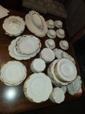 79-Piece Haviland & Co. Limoges Porcelain Dining Dish Set with Gold Accents ()
