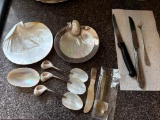 Items to Include Assorted Shell-Themed Tableware and Utensils