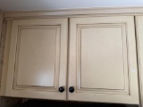 Cabinet Lot of Assorted Glassware, Decorative Items, and