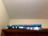 Blue and White Quilts with Geometric Patterns
