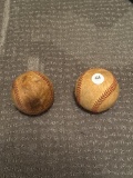 Used Leather Baseballs with Stitch Detailing