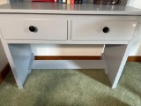 Two Drawer Lot of Assorted Items to Include Desk and Items