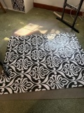Lot of Two Floor Chair Mats With Decorative and Clear Designs