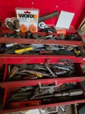 Mac Tools Red Metal Tool Box With Contents