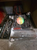 Floor Lot of Tools Including Sockets, Wrenches, and Accessories
