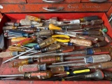 : Drawer Lot of Assorted Tool Items, Including Screwdrivers