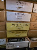 5-Drawer Contents With Screws, Clamps, and Hardware Assortment