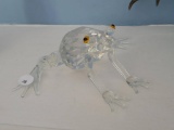 Shannon Crystal Frog Figurine, 5 1/2L,
