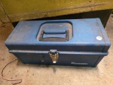 Remington Blue Metal Toolbox With Assorted Tools