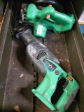 Hitachi Reciprocating Saw and Circular Saw with 1 Drawer Contents