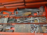 of Mixed Hand Tools Including Hex Keys, Drivers, and Accessories