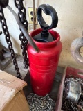 Red Metal Fire Extinguisher Tank with Handle