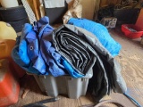 Lot of Assorted Tarps in Various Sizes and Colors