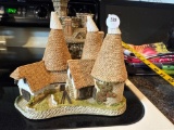 David Winter Triple Oast Handmade Figurine, 5.5 Inches Tall