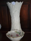 Lenox Barrington Collection Vase and Floral Bowl Set