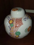 Tuscany Collection 7 1/2H Porcelain Jar with Lid, Sapporo Japan