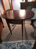 Mahogany Table, 35 1/4L x 28W x 24 3/4H,