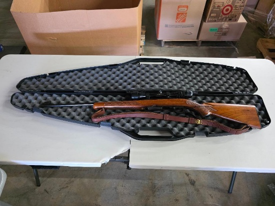 Winchester model 88, .243 Caliber Win., Comes with a Bushnell Scope, hard carrying case, leather