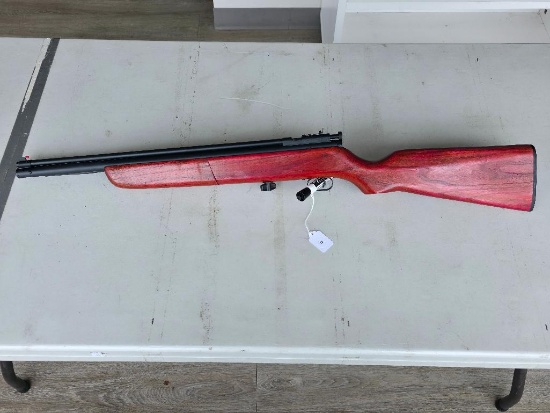Crossman 22 inch Air Rifle with a Cherry Wooden stock, Model:120, 555489, is in Great Condition.