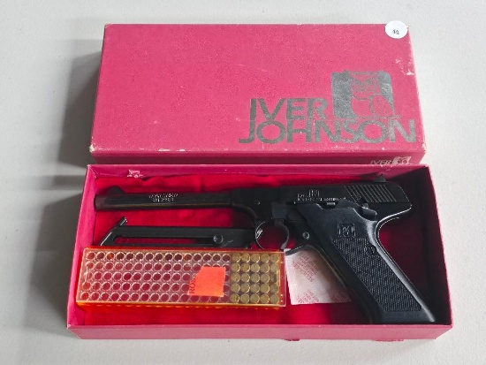 Iver Johnson Trailsman .22 caliber LR, SN# FG08589 Comes in original box is in excellent condition,