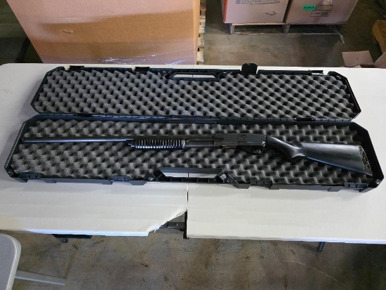 Stevens 12 Gauge model 67 series E. comes with black wooden stock, hard carrying case, SN#E472267,