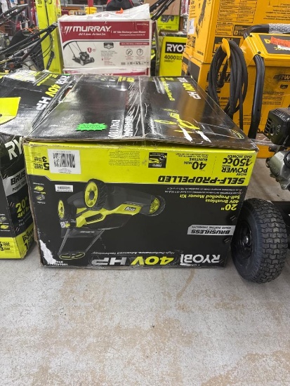 Ryobi 40V HP Brushless 20-Inch Self-Propelled Lawn Mower Kit  Open Box