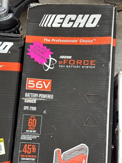 Echo eFORCE 56V Battery-Powered Edger DPE-2100 Open Box