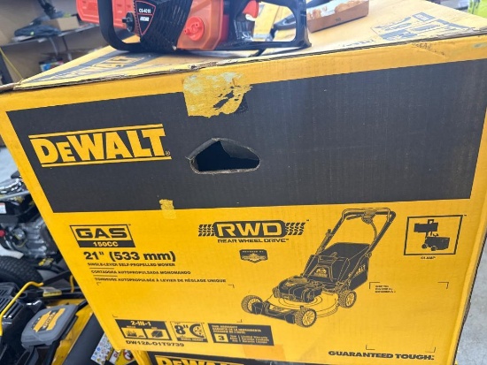 DeWalt 21-Inch Self-Propelled Gas Lawn Mower Open Box