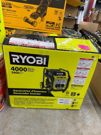 Ryobi 4000 Starting Watts Generator Inverter, Open Box, Our Price $524.99