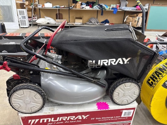 Open Box Murray 22-Inch FWD Lawn Mower with Briggs & Stratton E550 Engine, our price $299.99