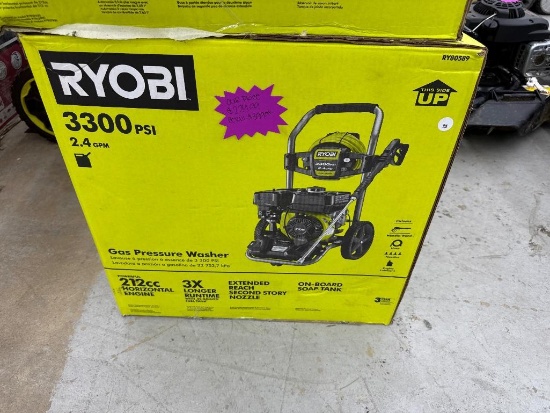 Ryobi 3300 PSI 2.4 GPM Gas Pressure Washer  Open Box our price $229.99