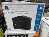Architectural Mailboxes Saratoga Locking Satin Black Wall Mount Mailbox (Open Box)