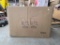 Open Box Pair of Gray Patio Dining Chairs in Original Packaging