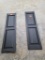 Open Box 1555 Black Raised Panel Pair of Shutters