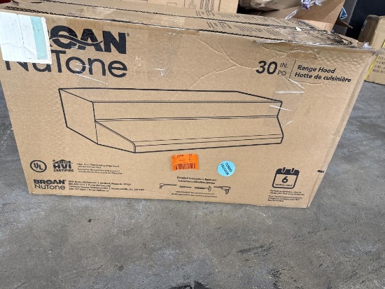 Broan Nutone RL6230WH Open Box 30-Inch Range Hood  White