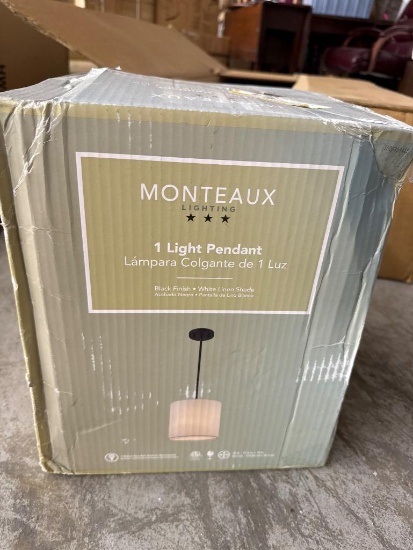 Monteaux Lighting 1-Light Pendant, Open Box