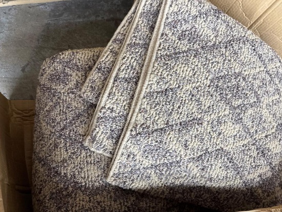 Open Box: Set of Carpet Mats in Neutral Multicolor Pattern
