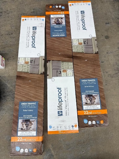 LifeProof High Traffic Luxury Vinyl Plank Flooring, 3 Boxes, Open Box