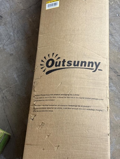 OutSunny 19 ft. x 10 ft. Heavy Duty Pop Up Coffee Canopy with Frame and Carry Bag, Open Box
